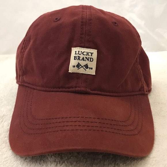 Lucky Brand Adjustable Maroon Ball Cap main image 4